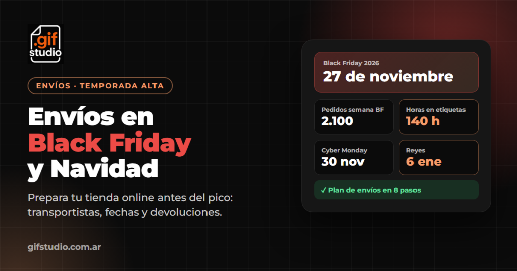 Envíos en Black Friday y Navidad 2026 para tiendas online en España