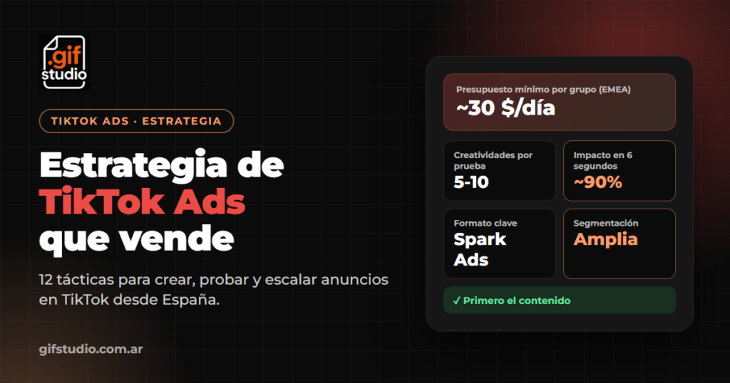 Estrategia de TikTok Ads para empresas en España