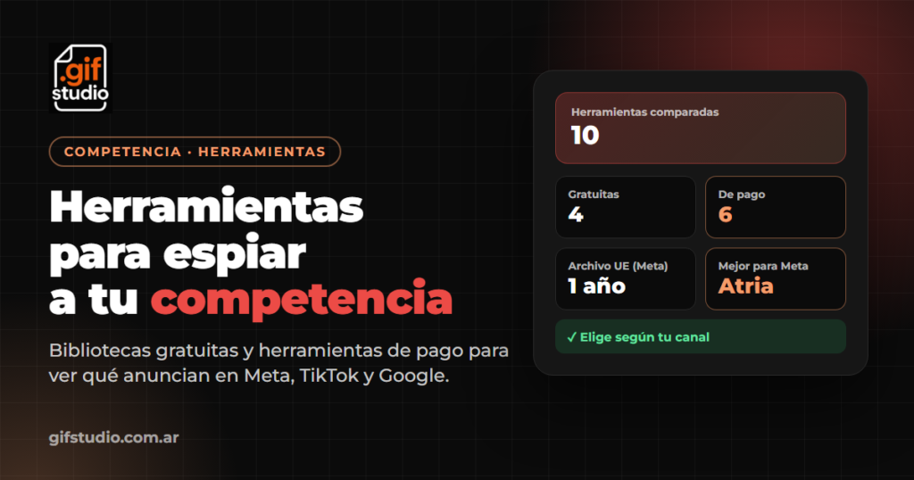 Herramientas para espiar los anuncios de la competencia