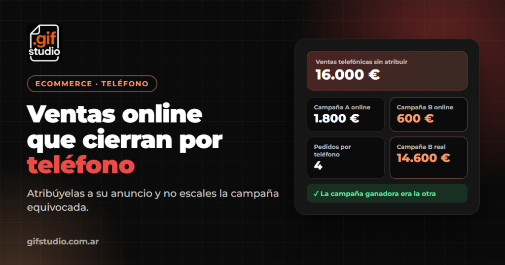Cómo atribuir las ventas por teléfono de una tienda online